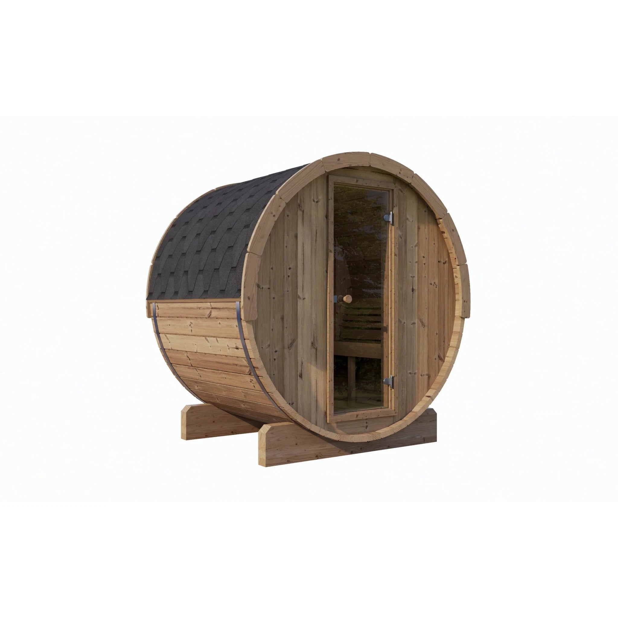 SaunaLife 4 Person 6' Long Barrel Sauna | Ergo Model E7