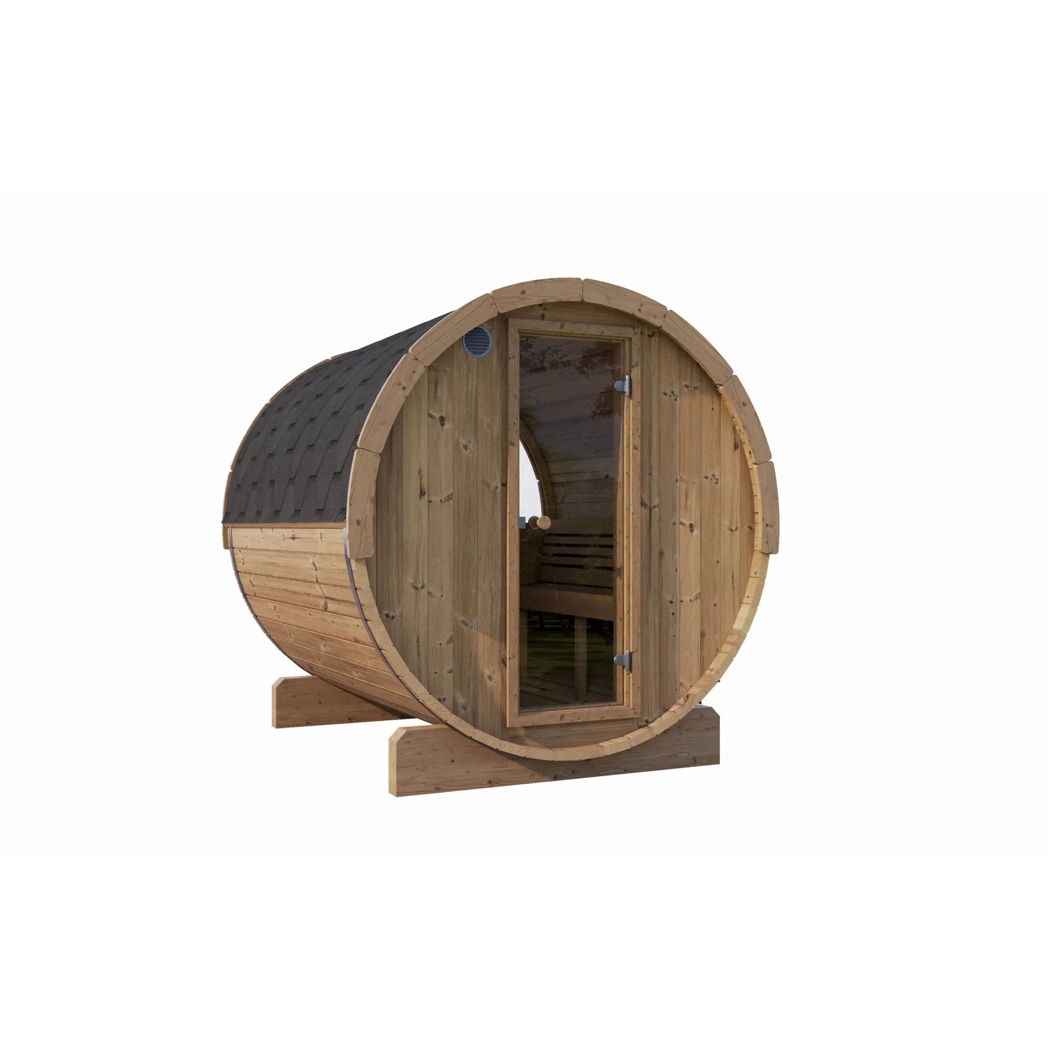 SaunaLife 2-4 Person 5' Long Barrel Sauna | Ergo Model E6