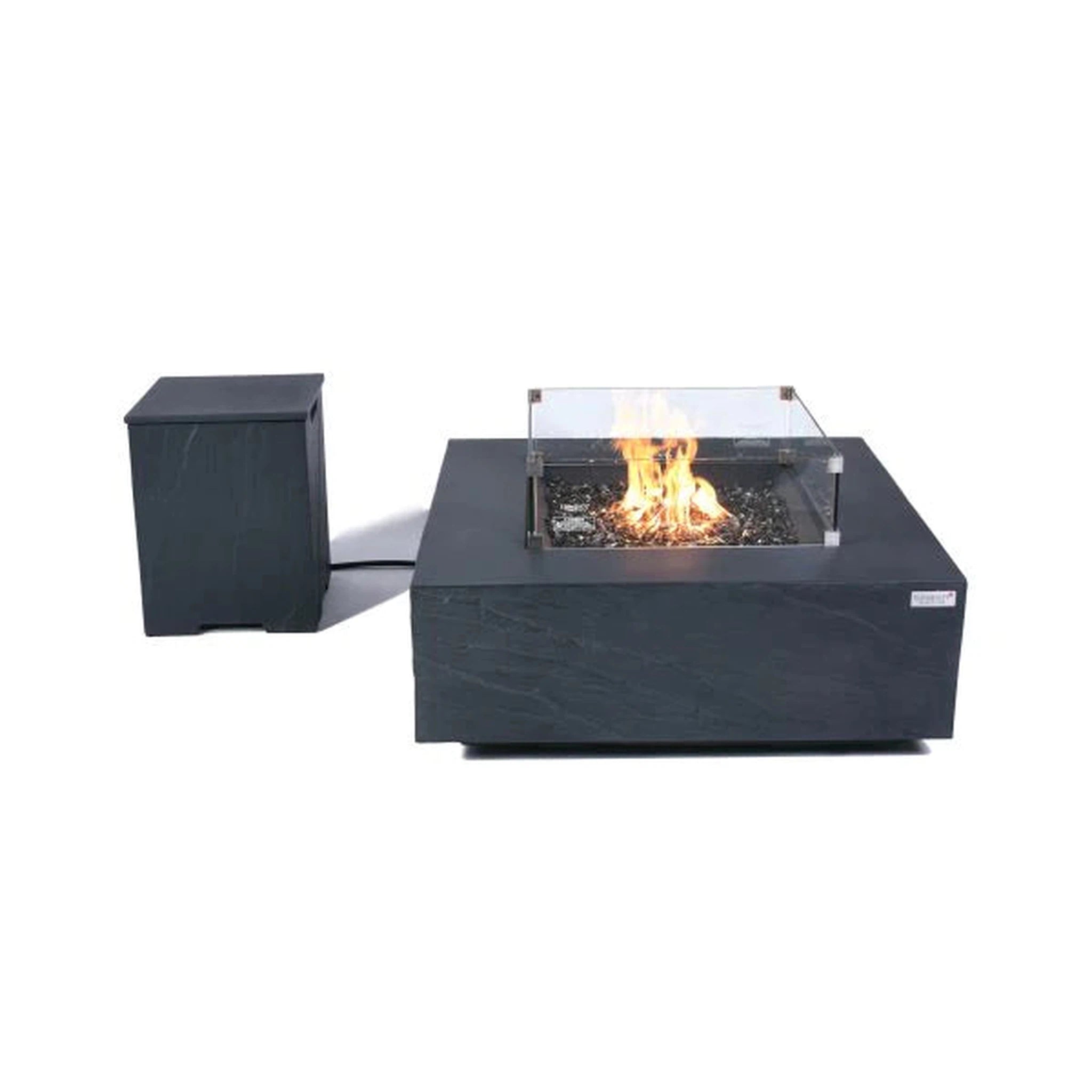 Elementi Plus RORAIMA Fire Table -Slate Black