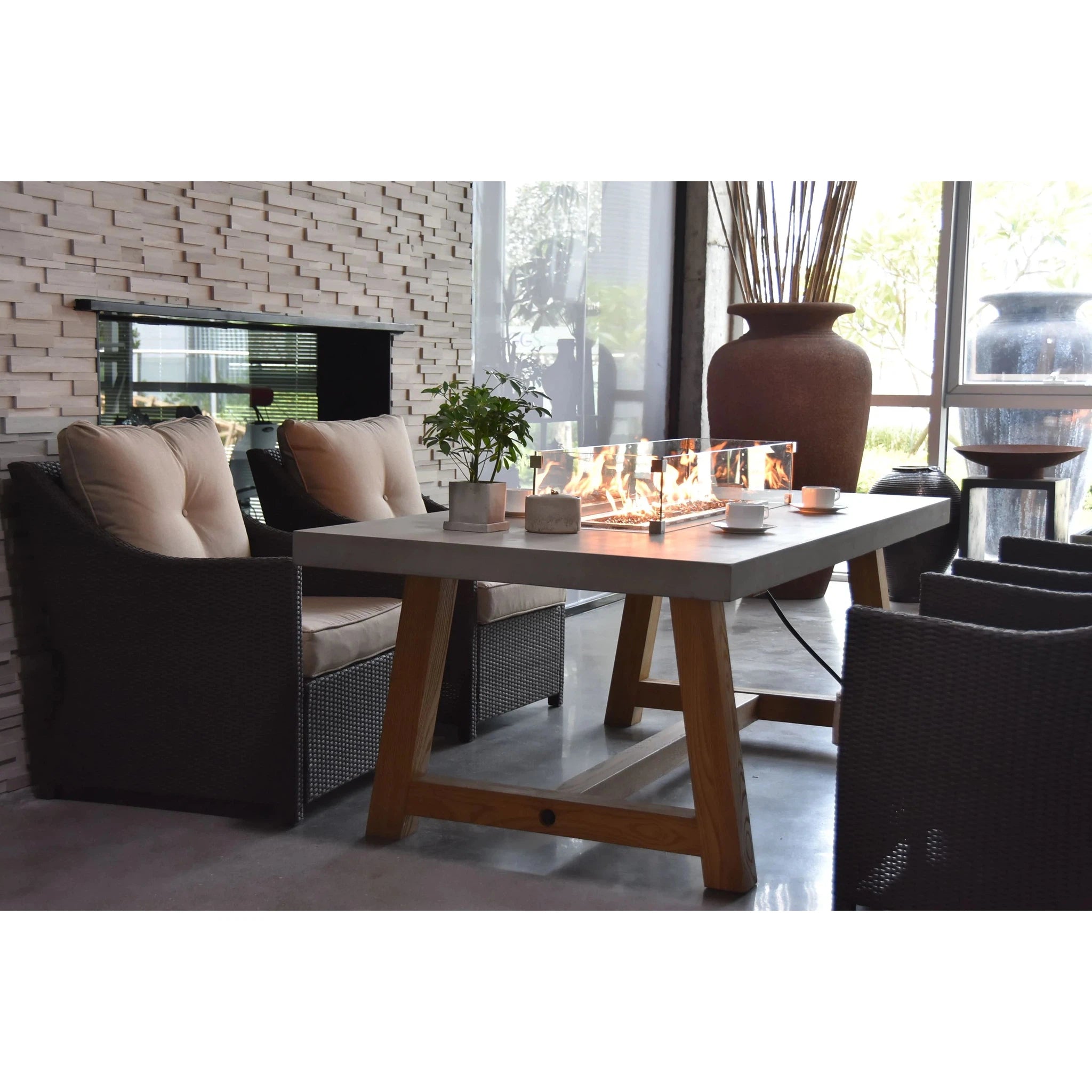 Elementi Sonoma Dining Fire Table