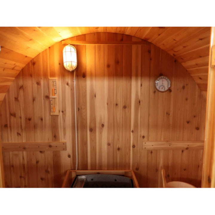 Sunray Aurora 2-4 Person Barrel Sauna with Harvia 6kW Heater