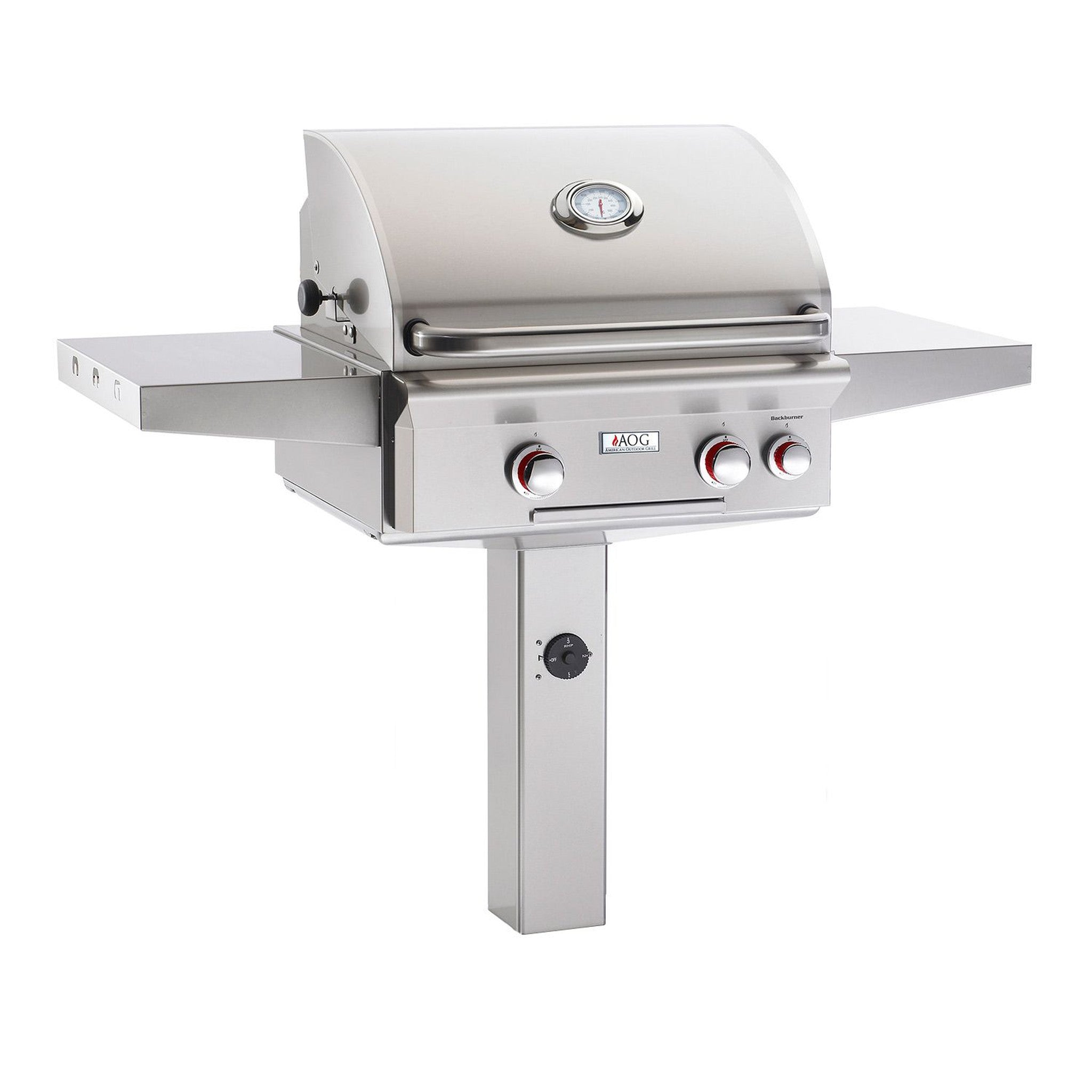 American Outdoor Grill T-Series 24 Inch Gas Grill On In-Ground Post