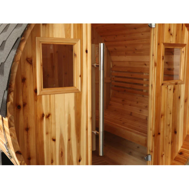 Sunray Aurora 2-4 Person Barrel Sauna with Harvia 6kW Heater