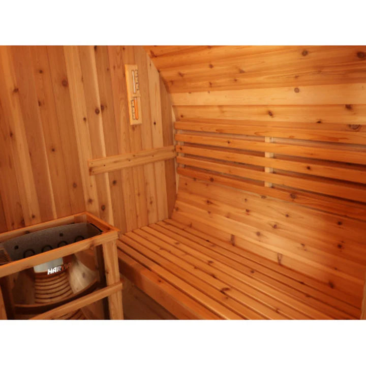 Sunray Aurora 2-4 Person Barrel Sauna with Harvia 6kW Heater