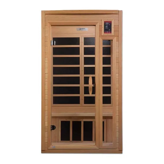 Golden Designs Dynamic Santiago 2-person Low EMF (Under 8MG) FAR Infrared Sauna (Canadian Hemlock)