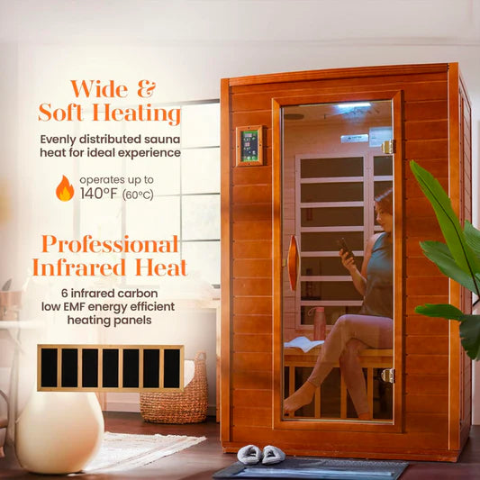 Golden Designs Sauna Dynamic "Versailles" 2-person FAR Infrared Sauna Low EMF