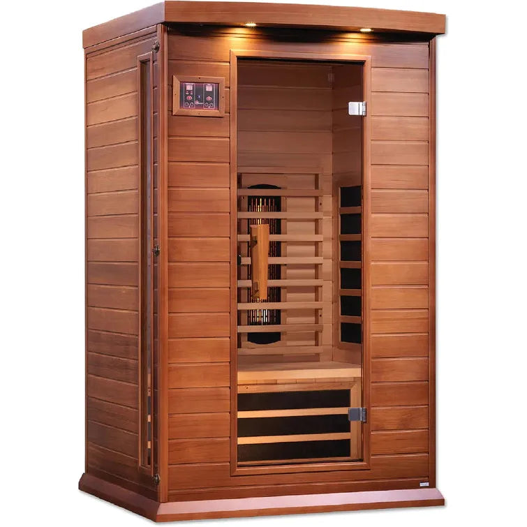 Golden Designs Maxxus 2-Person Full Spectrum Near Zero EMF (Under 2MG) FAR Infrared Sauna (Canadian Red Cedar)