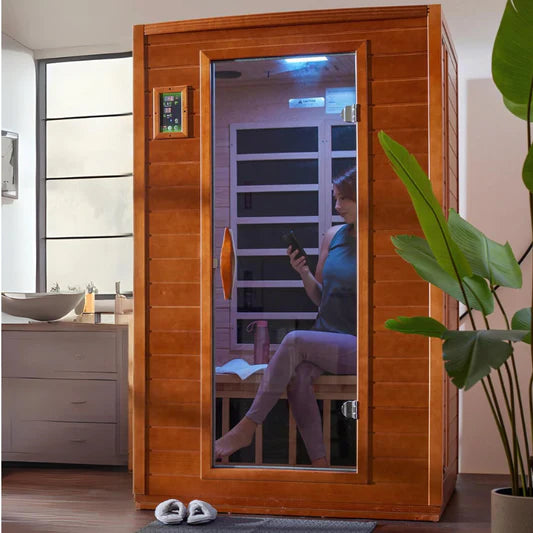 Golden Designs Sauna Dynamic "Versailles" 2-person FAR Infrared Sauna Low EMF