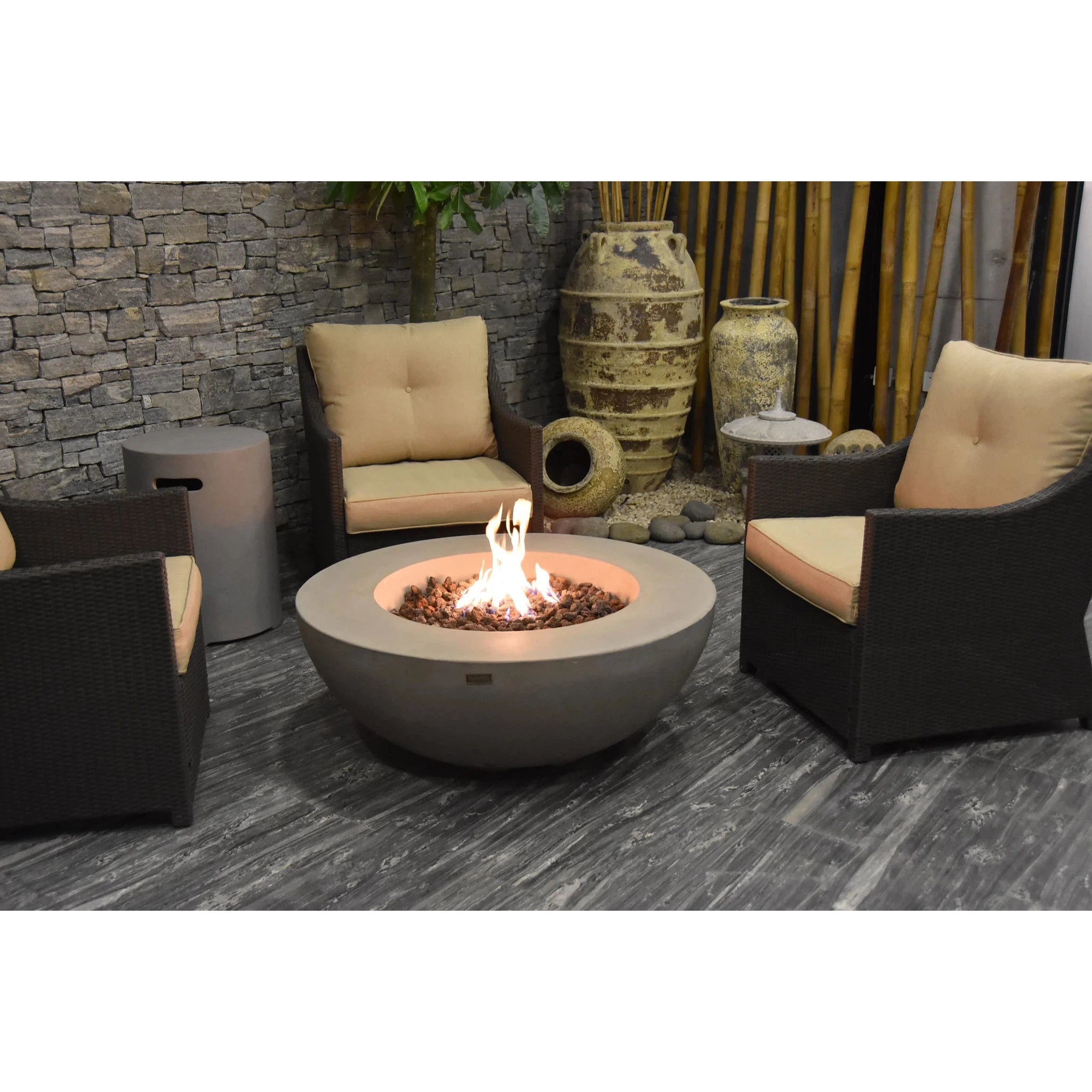 Elementi Lunar Bowl Fire Table