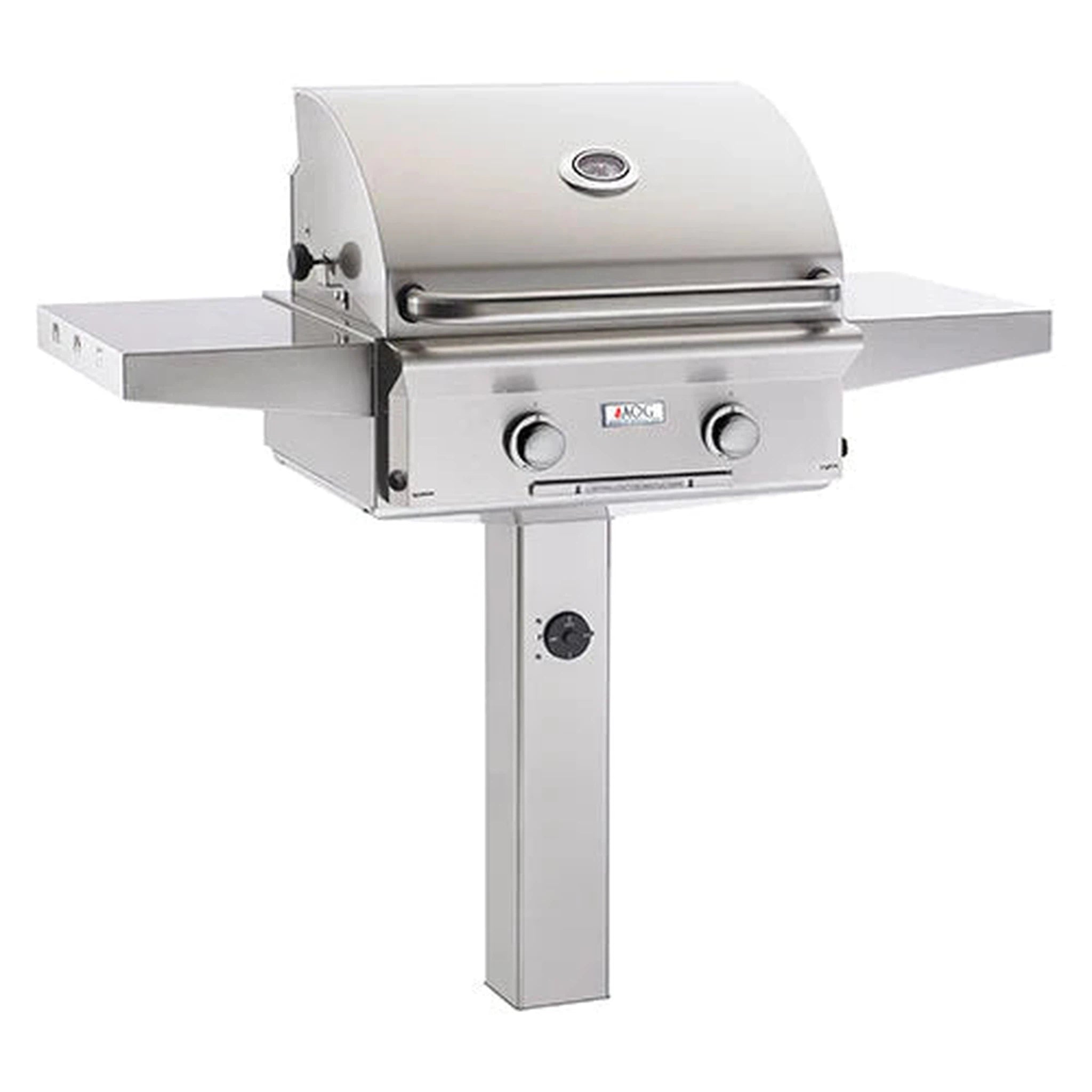 American Outdoor Grill 24 Inch Gas Grill On In-Ground Post