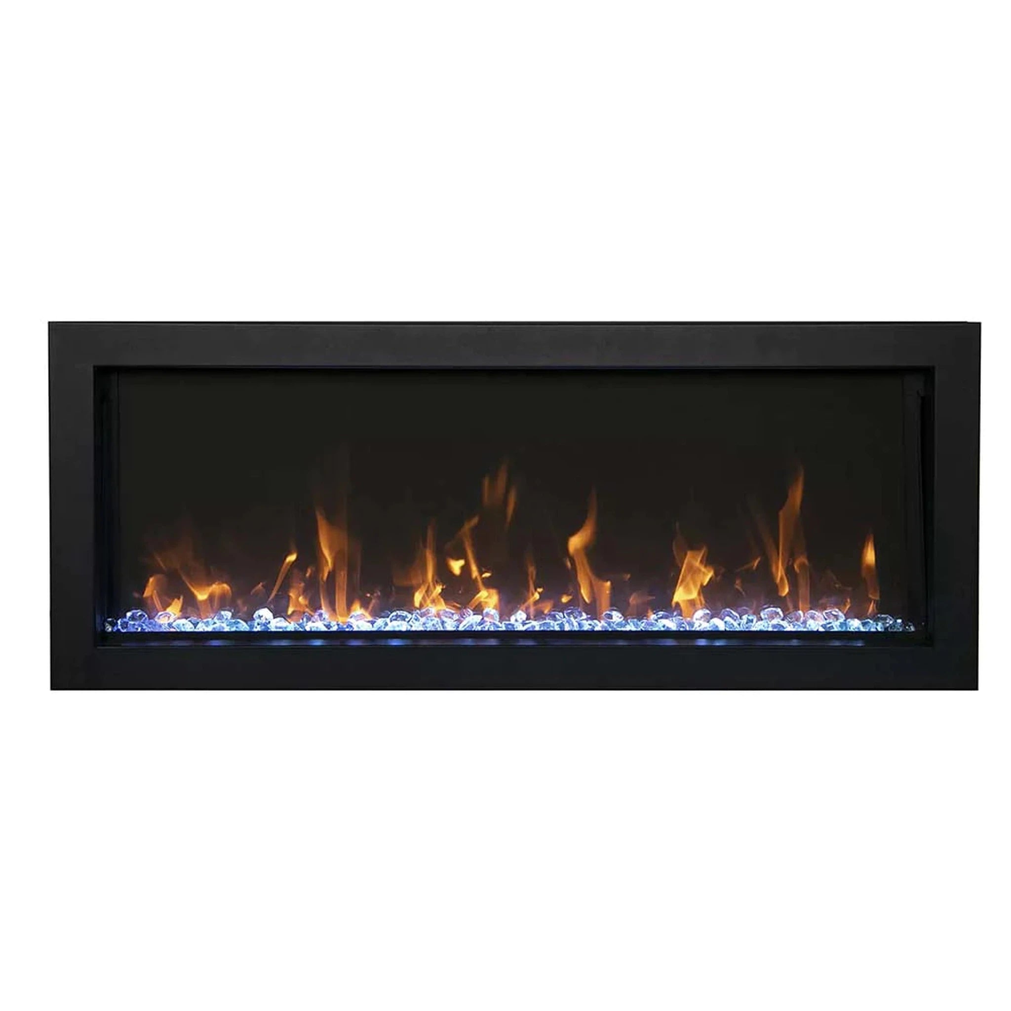 Amantii Panorama Extra Slim - with Black Steel Surround Electric Fireplace