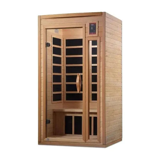 Golden Designs Dynamic Santiago 2-person Low EMF (Under 8MG) FAR Infrared Sauna (Canadian Hemlock)