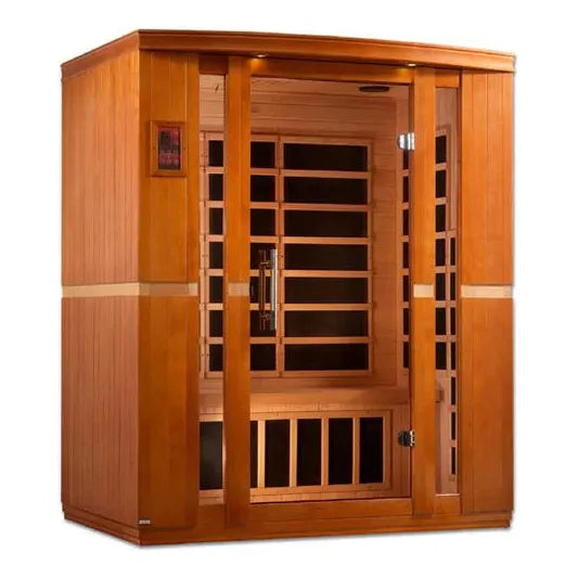 Golden Designs Sauna Dynamic "Bellagio" 3-person FAR Infrared Sauna, Low EMF