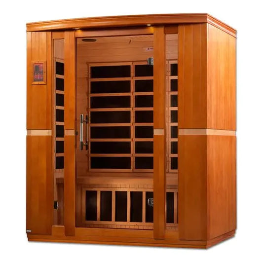 Golden Designs Sauna Dynamic "Bellagio" 3-person FAR Infrared Sauna, Low EMF