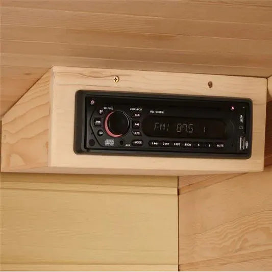 Golden Designs Sauna Maxxus 3-Person, Low EMF (Under 8MG) FAR Infrared Sauna (Canadian Hemlock)