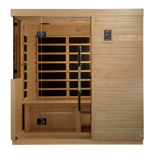 Golden Designs "Bilbao" Ultra Low EMF FAR Infrared Sauna 3-Person