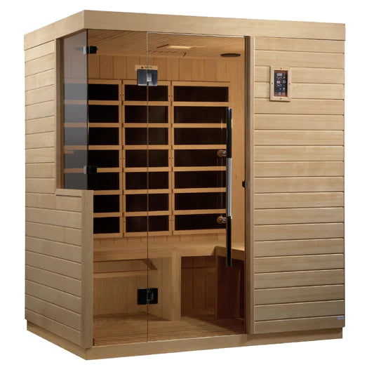 Golden Designs "Bilbao" Ultra Low EMF FAR Infrared Sauna 3-Person