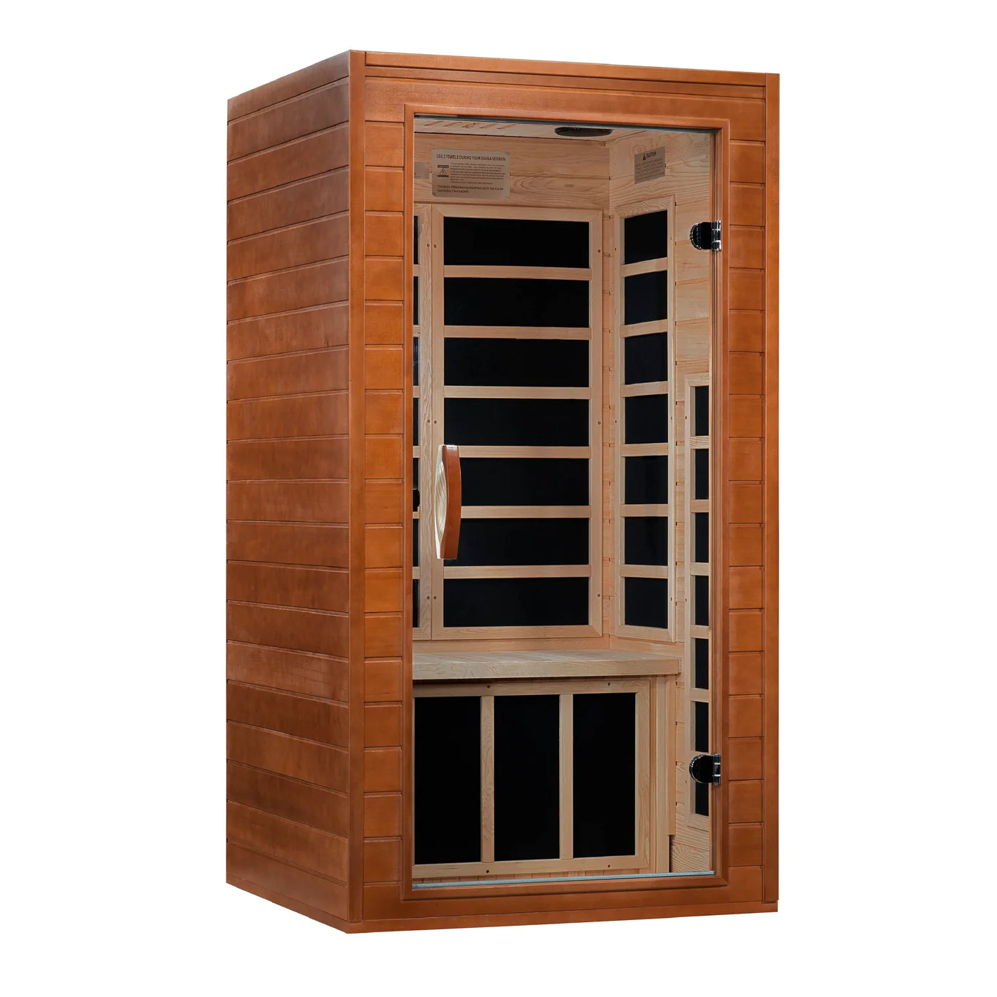 Golden Designs Dynamic "Avila" Low EMF FAR Infrared Sauna w/ Hemlock