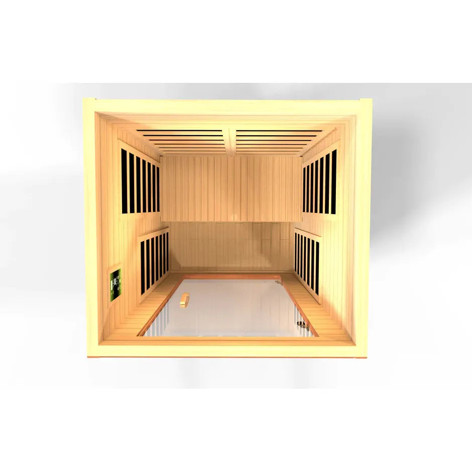 Golden Designs Dynamic "Avila" Low EMF FAR Infrared Sauna w/ Hemlock