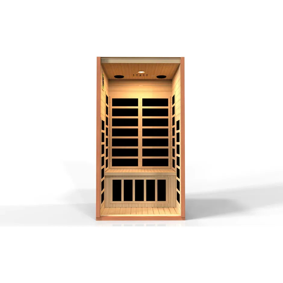 Golden Designs Dynamic "Avila" Low EMF FAR Infrared Sauna w/ Hemlock