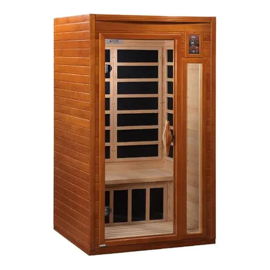 Golden Designs "Barcelona" Sauna Dynamic Low EMF FAR Infrared Sauna w/ Hemlock