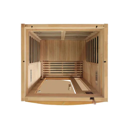 Golden Designs Dynamic Barcelona Elite 1-2-person Ultra Low EMF (Under 3MG) FAR Infrared Sauna (Canadian Hemlock) by Dynamic Sauna