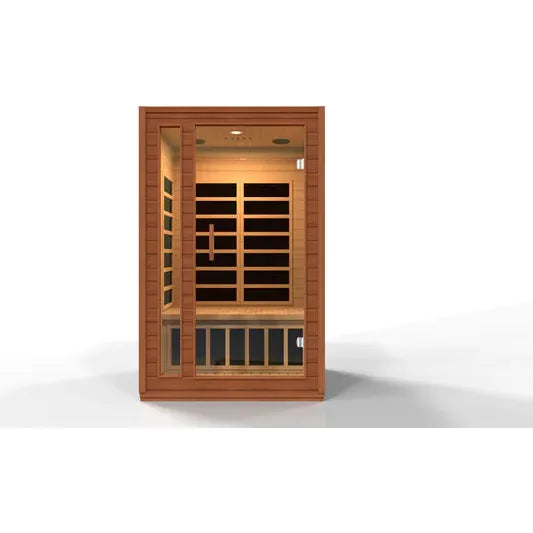 Golden Designs Dynamic Cordoba 2-person Low EMF (Under 8MG) FAR Infrared Sauna (Canadian Hemlock)