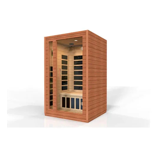 Golden Designs Dynamic Cordoba 2-person Low EMF (Under 8MG) FAR Infrared Sauna (Canadian Hemlock)