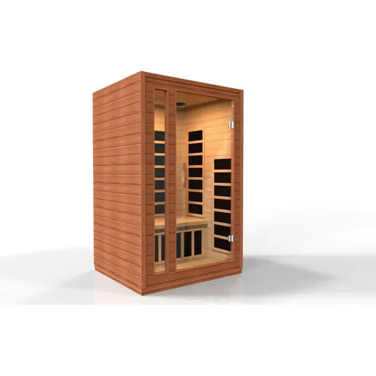 Golden Designs Dynamic Cordoba 2-person Low EMF (Under 8MG) FAR Infrared Sauna (Canadian Hemlock)