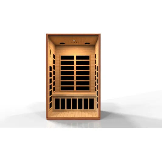 Golden Designs Dynamic Avila Elite 1-2-person Ultra Low EMF (Under 3MG) FAR Infrared Sauna (Canadian Hemlock)