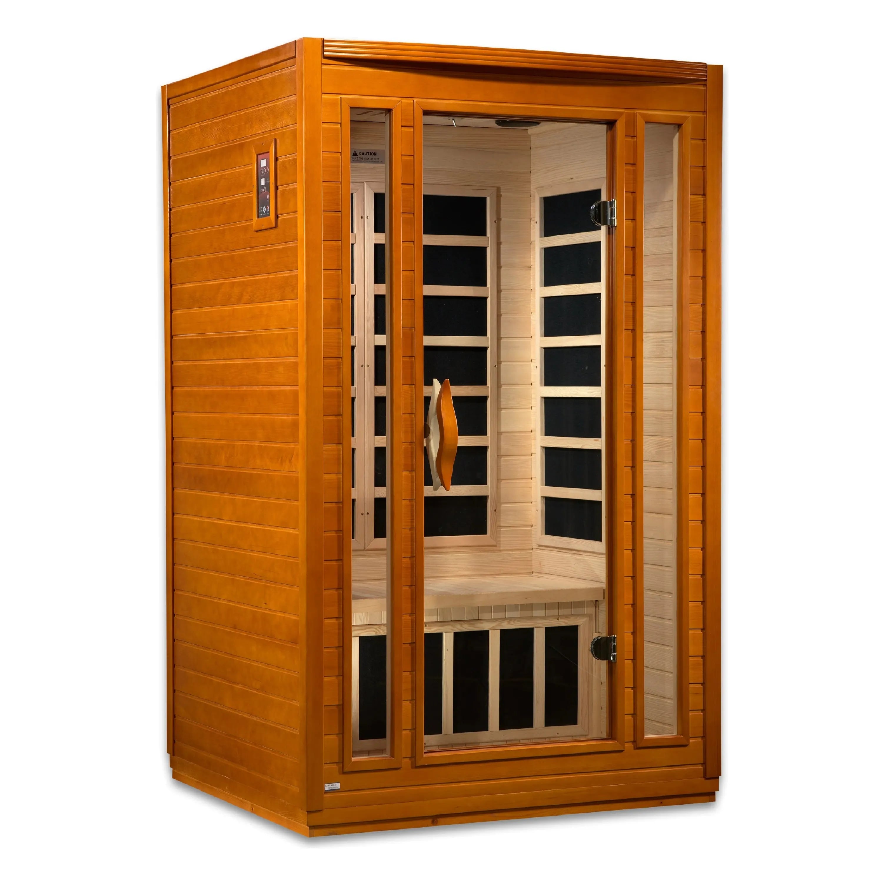 Golden Designs Dynamic "San Marino Elite" 2-person Ultra Low EMF FAR Infrared Sauna w/ Hemlock