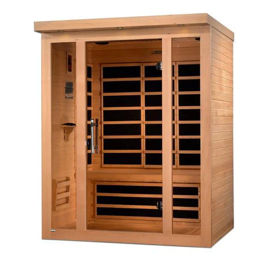 Golden Designs "Vila" 3-Person Ultra Low EMF FAR Infrared Sauna