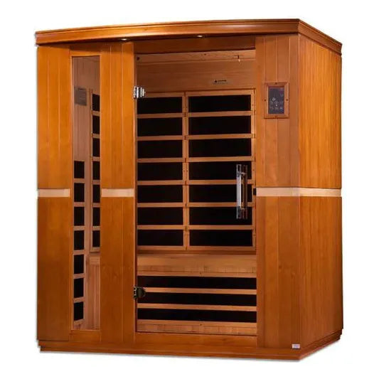 Golden Designs Sauna Dynamic "Lugano" Low EMF 3-Person FAR Infrared Sauna