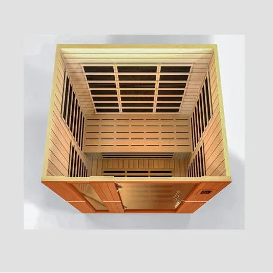 Golden Designs Sauna Dynamic "Lugano" Low EMF 3-Person FAR Infrared Sauna