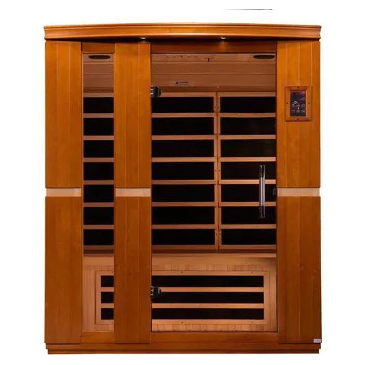 Golden Designs Sauna Dynamic "Lugano" Low EMF 3-Person FAR Infrared Sauna