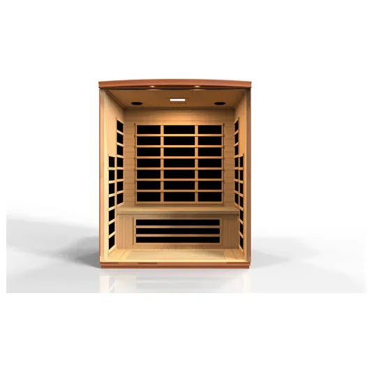 Golden Designs Dynamic "Lugano Elite" Ultra Low EMF 3-person FAR Infrared Sauna w/ Hemlock