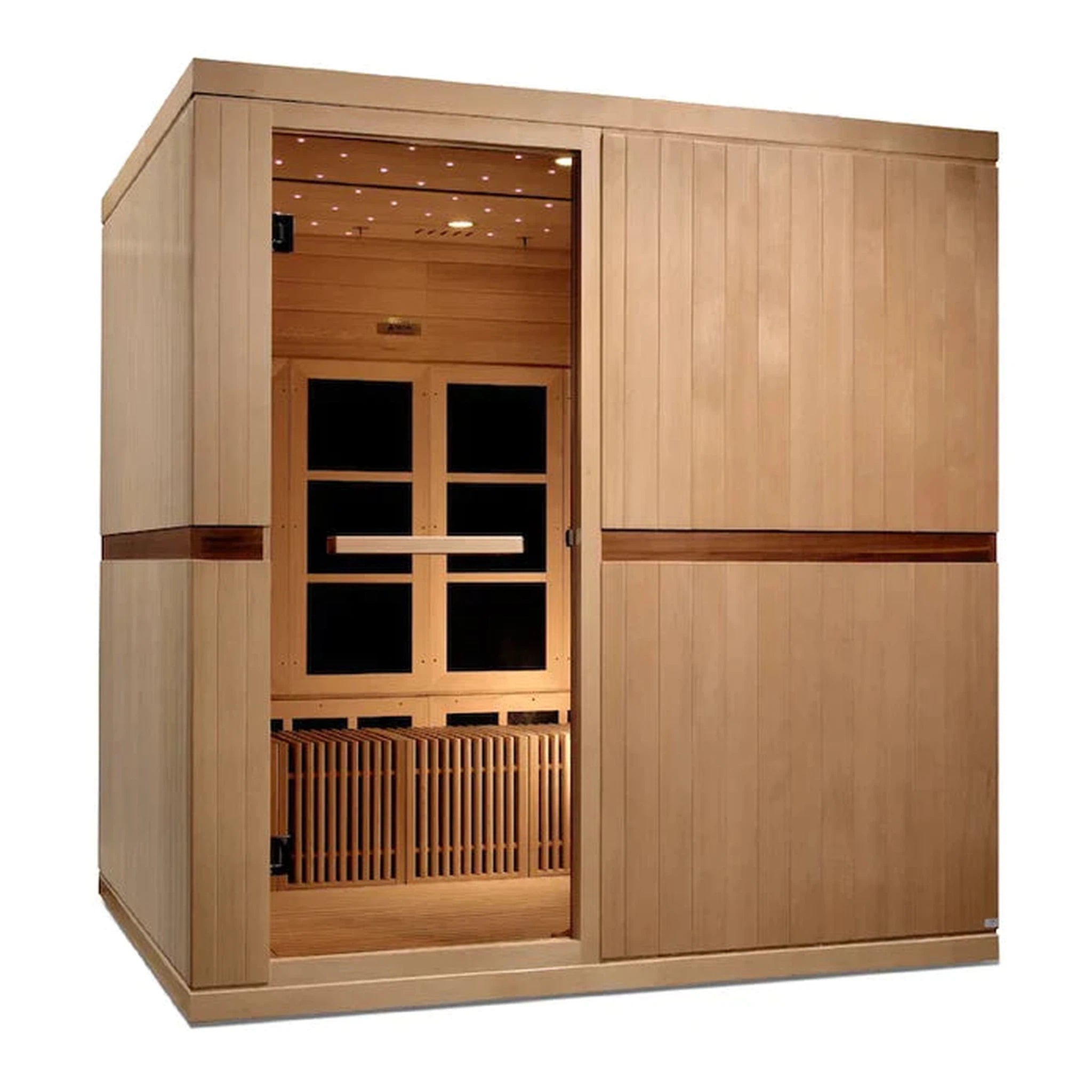 Golden Designs Catalonia 8-person PureTech™ Near Zero Infrared Sauna (Canadian Hemlock)