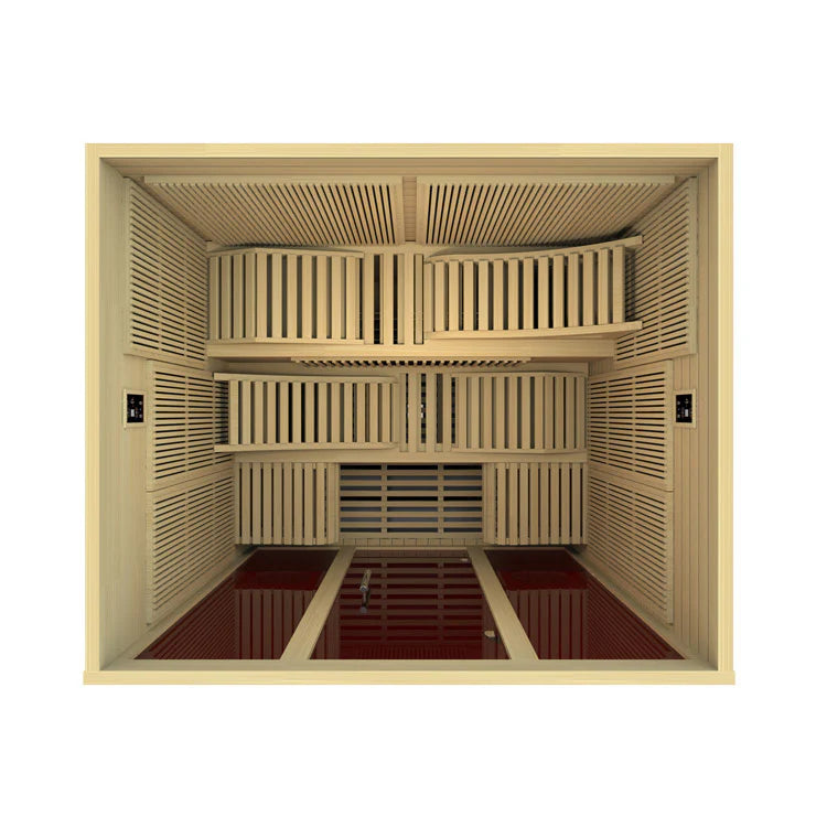 Dynamic Monaco 6-person Ultra Low EMF (Under 3MG) FAR Infrared Sauna (Canadian Hemlock)