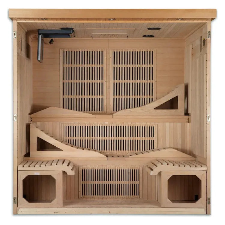 Dynamic Monaco 6-person Ultra Low EMF (Under 3MG) FAR Infrared Sauna (Canadian Hemlock)