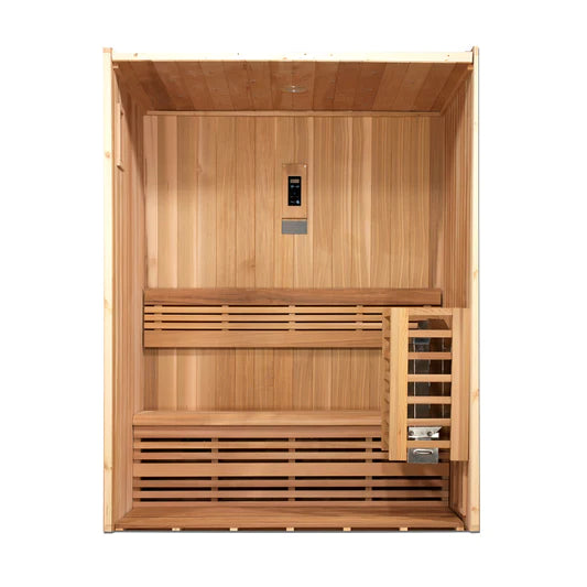 Golden Designs "Sundsvall" Edition 2-Person Traditional Steam Sauna w/ Red Cedar