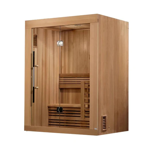 Golden Designs "Sundsvall" Edition 2-Person Traditional Steam Sauna w/ Red Cedar