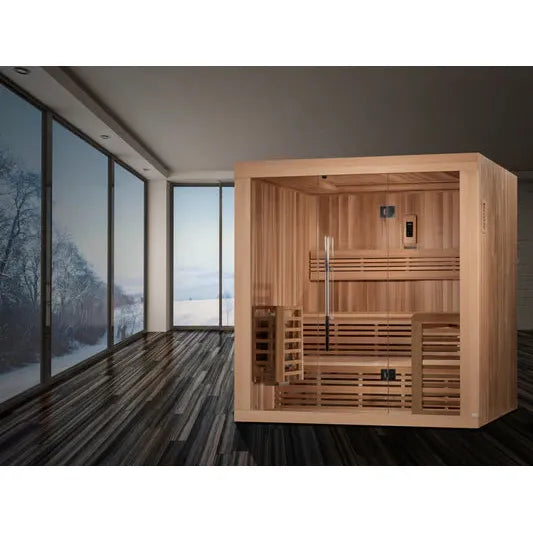 Golden Designs "Osla" Edition 6-Person Traditional Steam Sauna - Canadian Red Cedar