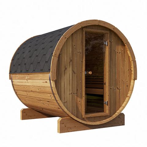 SaunaLife 6 Person 7' Long Barrel Sauna | Ergo Model E8