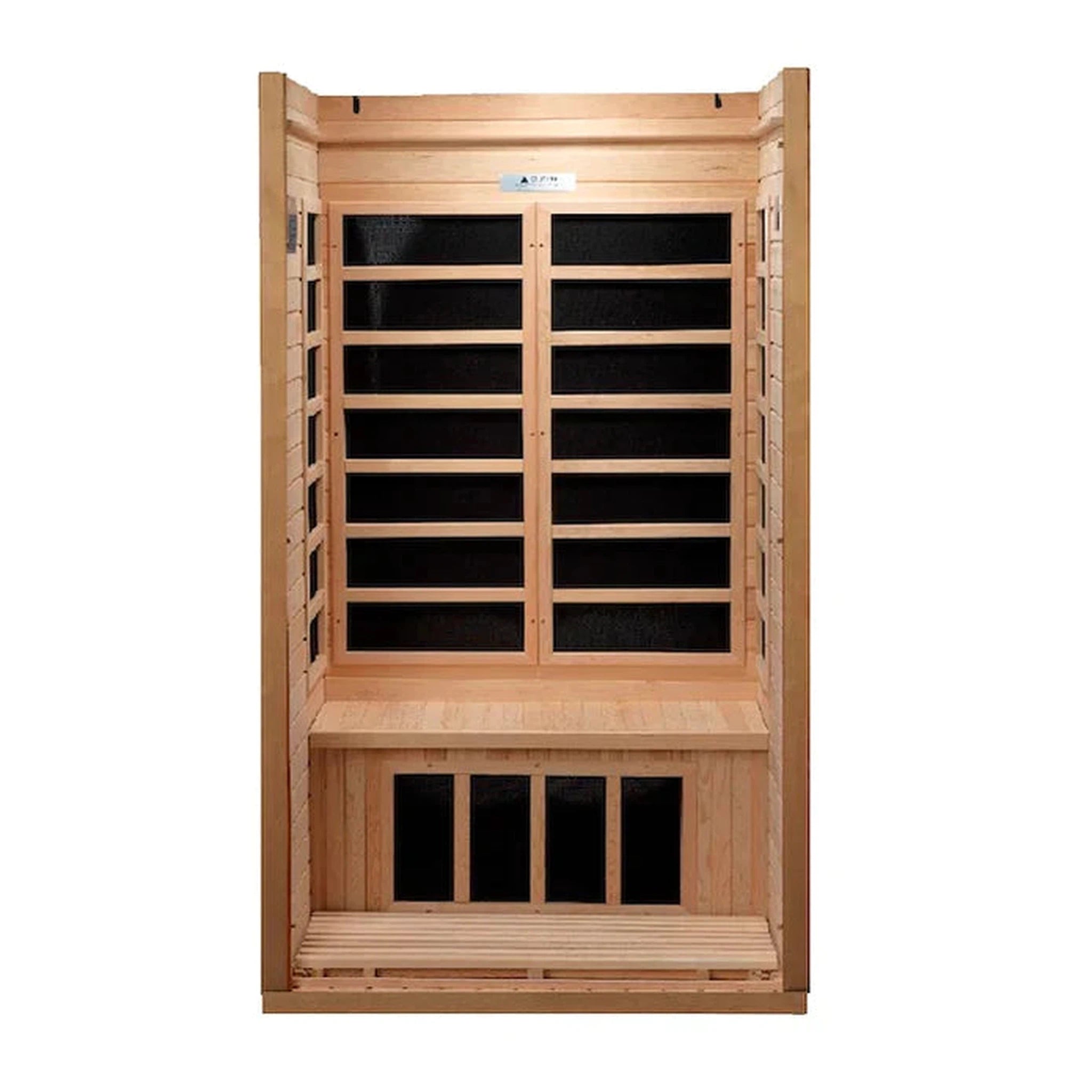 Golden Designs Geneva Elite 1-2 person PureTech™ Near Zero Infrared Sauna (Canadian Hemlock)