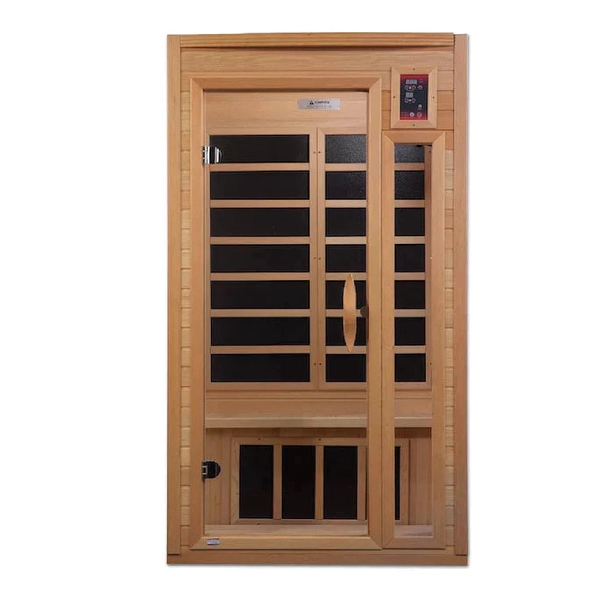 Golden Designs Geneva Elite 1-2 person PureTech™ Near Zero Infrared Sauna (Canadian Hemlock)