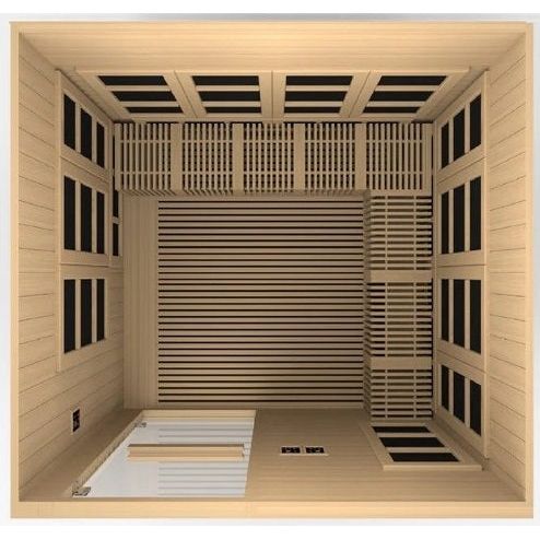 Golden Designs Catalonia 8-person PureTech™ Near Zero EMF (Under 2MG) FAR Infrared Sauna (Canadian Hemlock)