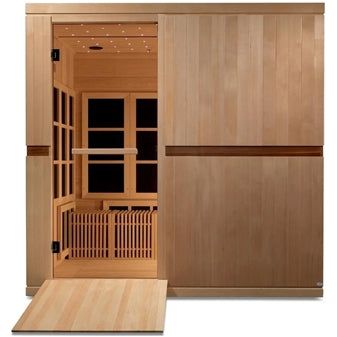 Golden Designs Catalonia 8-person PureTech™ Near Zero EMF (Under 2MG) FAR Infrared Sauna (Canadian Hemlock)