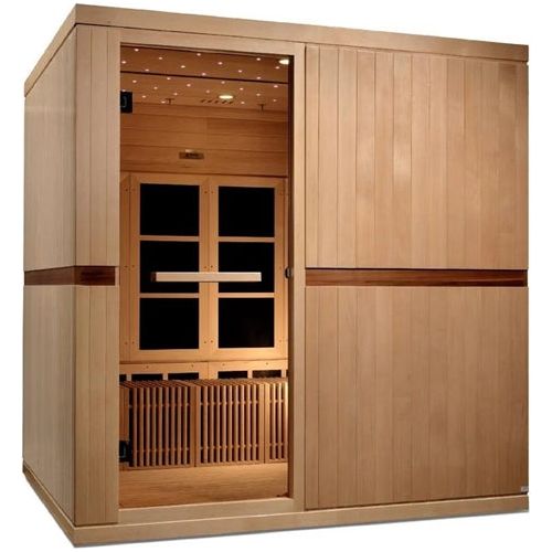 Golden Designs Catalonia 8-person PureTech™ Near Zero EMF (Under 2MG) FAR Infrared Sauna (Canadian Hemlock)