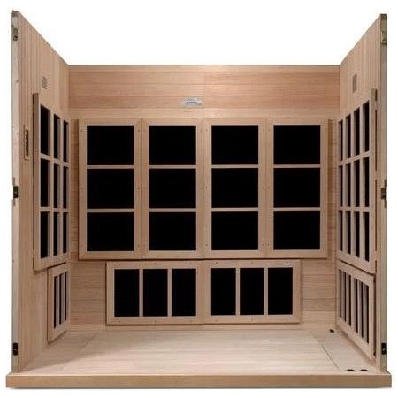 Golden Designs Catalonia 8-person PureTech™ Near Zero EMF (Under 2MG) FAR Infrared Sauna (Canadian Hemlock)