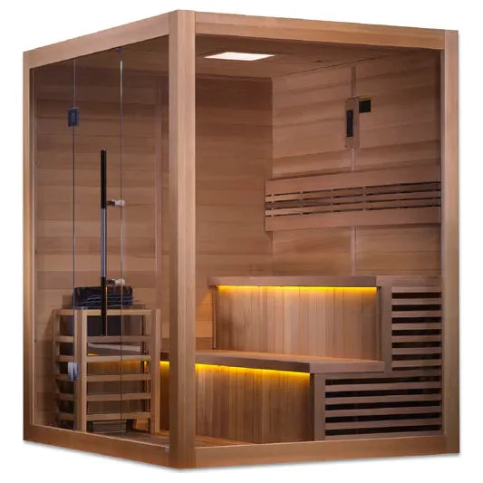 Golden Designs "Kuusamo" 6-Person Traditional Sauna w/ Red Cedar